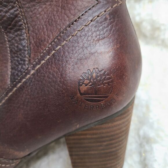 Timberland Earthkeepers Waterproof Leather Mid Calf Pull-on Boots sz 8.5 - Picture 4 of 9